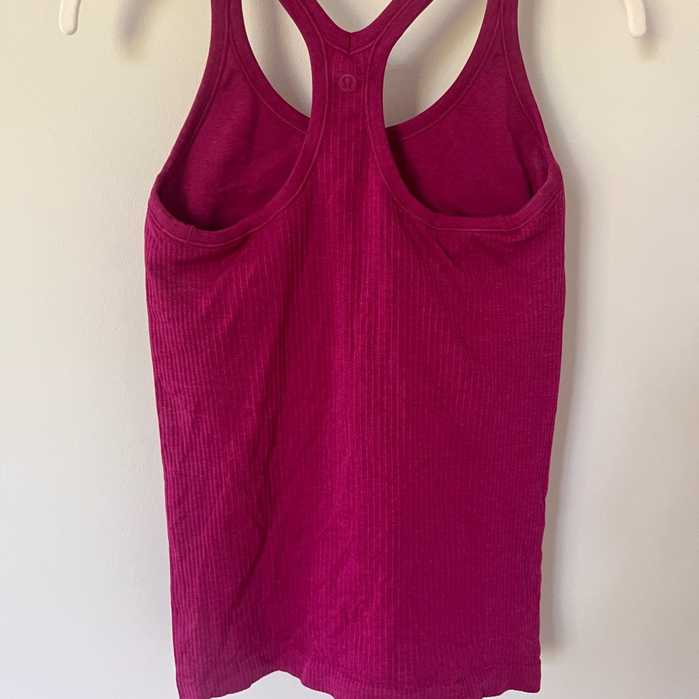 Lululemon Magenta Ebb to Street Tank Top